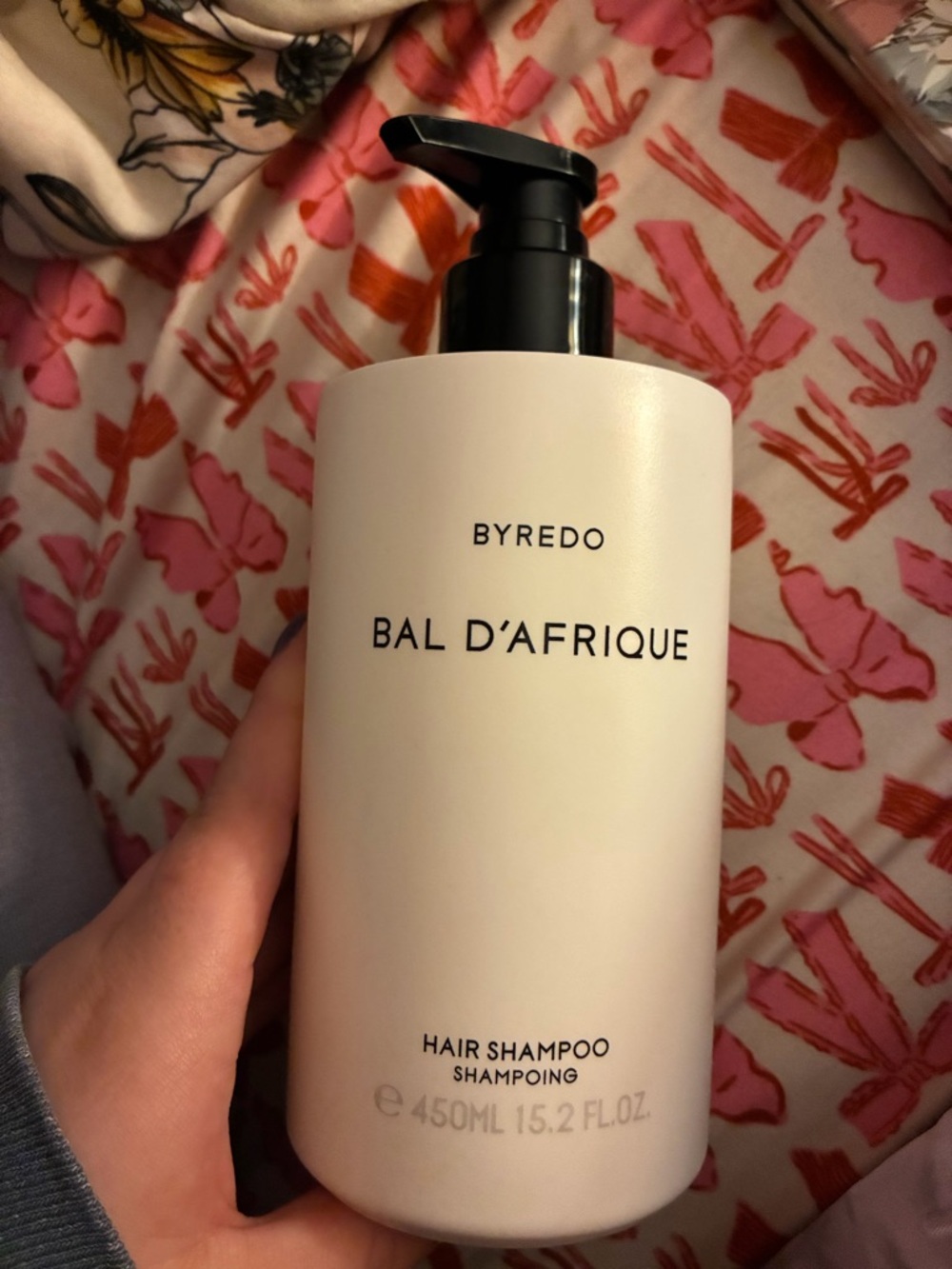 Byredo Cream Bottle with Black Text Detailing